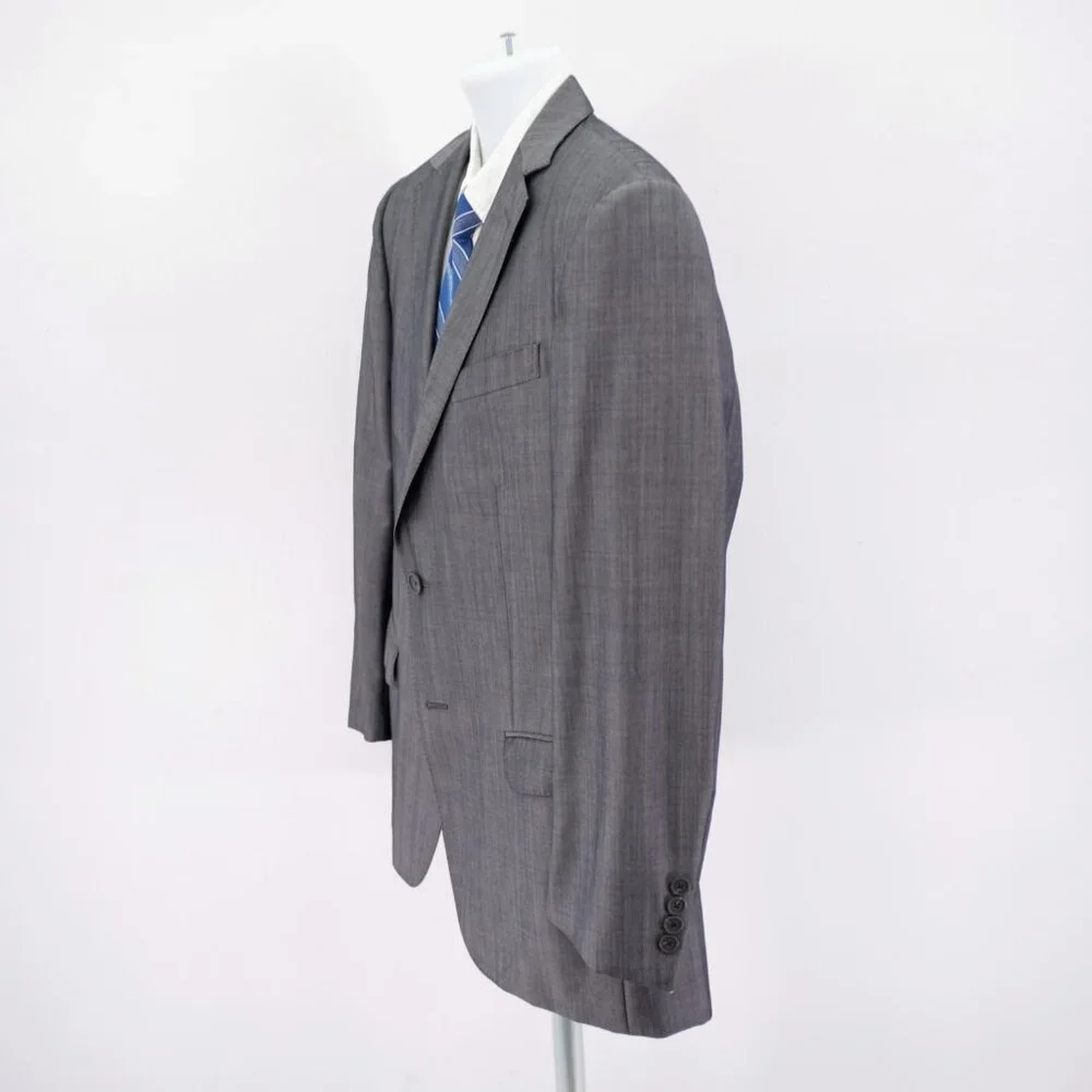 Ermenegildo Z Zegna Wool‎ Mohair Gray Birdseye 2 Button Blazer 38S / Tagged 40R